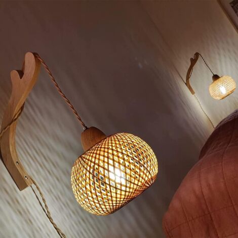 Appliques Murales Vintage Sans Fil - Lot De 2 - LED Rechargeable, Télécommande, Verre Vert - Pour Chambre, Salon - 4