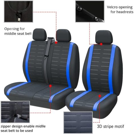 Housse Siège Voiture Universelle Cuir 5 Places WANGIRL - Protection Imperméable Noir