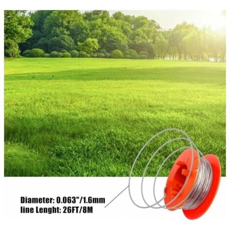 EPLZON Lot 6 Bobines + 2 Couvercles Pour Bosch ART 23 26 30 - Fil 1,6mm X 8m