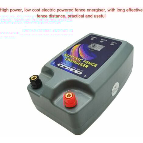 Clôture Électrique Haute Puissance pour Bétail et Animaux - Électrificateur de Clôture avec 3 Modes d'Alimentation pour l'Élevage de Volailles RTGPT