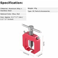 Tbest - Extracteur De Pignon Moteur Pour Voitures RC | Outil De Démontage En Acier | Compatible HSP, Traxxas, AXIAL SCX10 | Bleu Ou Rouge
