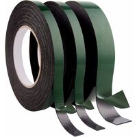 Ruban Noir Double Face Ultrarésistant De Sanojtape 9mm X 10m