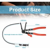 2 Pinces à Collier De Serrage Auto-serrantes - Pour Durites, échappement, Réparation Auto, Acier Et PVC