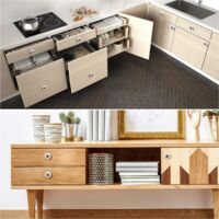 Boutons D'armoire En Céramique Jaune Pâle Fournis Avec Fil De