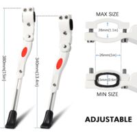 Béquille Vélo Réglable 24-29 Pouces EHIOG – Support Latéral Alliage Aluminium Avec Pied Antidérapant, Pour VTT, Ville & Électrique