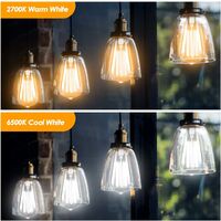 Ampoule à LED Décorative Style Vintage Rétro Industriel E27 T30 6w 600lm 2700k Blanc Chaud 360 230v Aucun Scintillement Non Dimmable Lot De 2 98196412