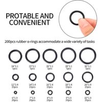 TA-VIGOR Lot De 50 Joints Toriques En Caoutchouc Nitrile