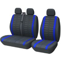 Lot De 4 Housses D'Appui-Tête Universelles Pour Voiture - Polyester Lavable - Élastiques - Blanc/Noir - Protection Anti-Poussière