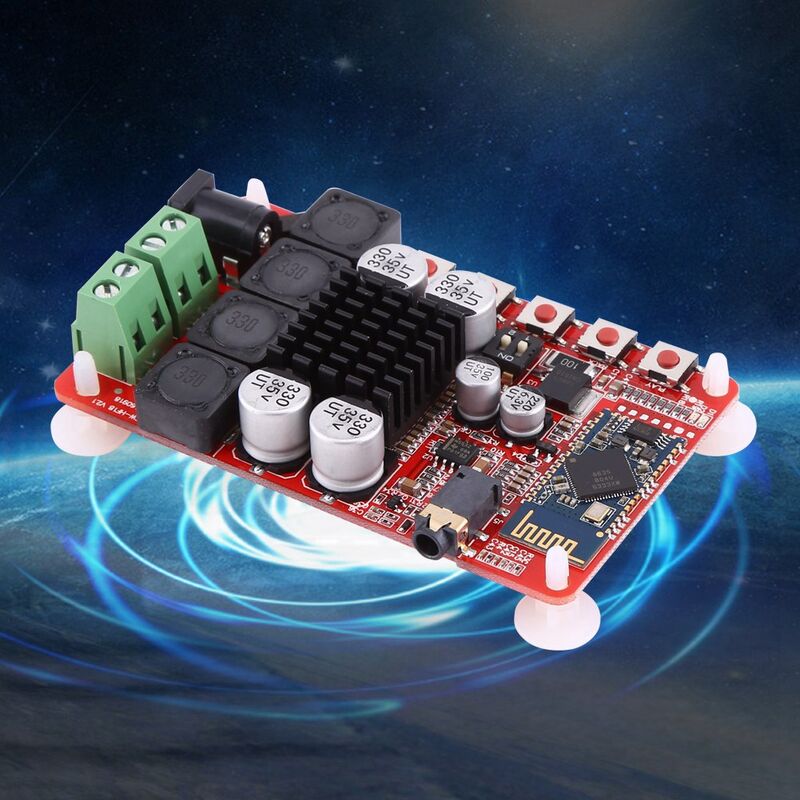 Carte Amplificateur Numérique TDA7492 50W+50W - Avec Bluetooth V4.0 CSR8635 - Pour Haut-parleurs DIY - Double Canal Stéréo - 11