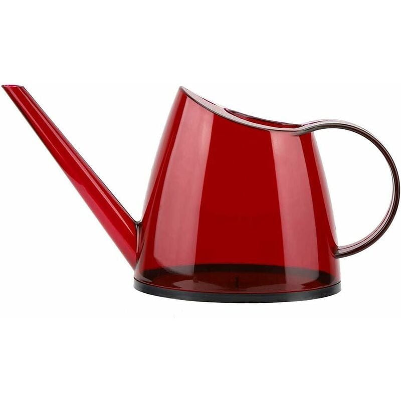 TONYSA Bouteille d'Arrosage à Long Bec, Arrosoir de Jardin Vintage Transparent pour Maison Balcon Patio Jardin, Capacité de 1.2L, Différentes Couleurs au Choix(Rouge)