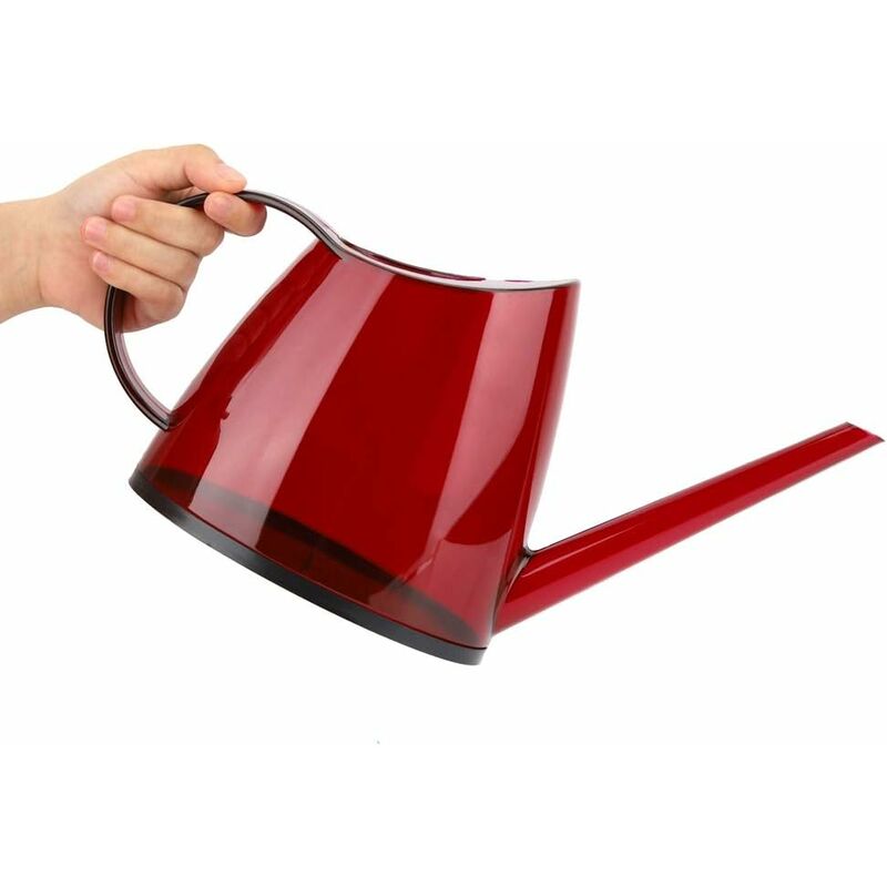 TONYSA Bouteille d'Arrosage à Long Bec, Arrosoir de Jardin Vintage Transparent pour Maison Balcon Patio Jardin, Capacité de 1.2L, Différentes Couleurs au Choix(Rouge) 2