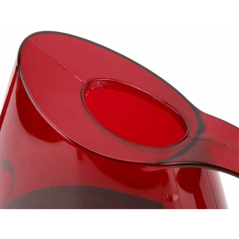 TONYSA Bouteille d'Arrosage à Long Bec, Arrosoir de Jardin Vintage Transparent pour Maison Balcon Patio Jardin, Capacité de 1.2L, Différentes Couleurs au Choix(Rouge) 4