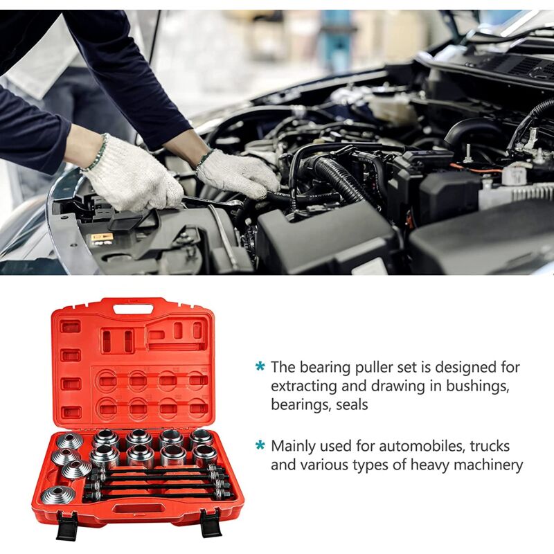 Kit Extracteur Silentblocs Et Roulements VEVOR 36PCs, Outils De Montage