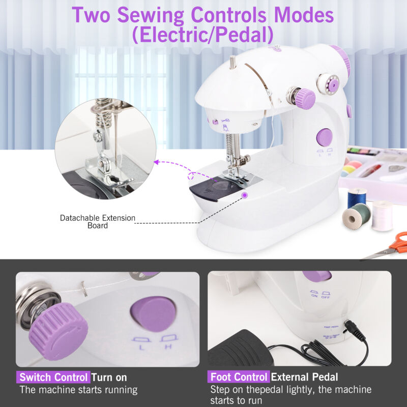 Machine À Coudre Électrique Portable, Mini Kit D'Outils À 2 Vitesses