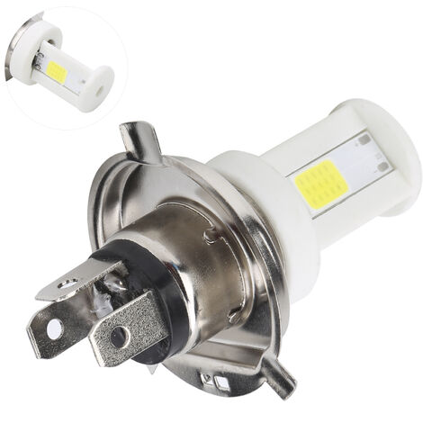 TONYSA Ampoule pour Phares à LED H4 LED Moto Phare Ampoule Haut/Bas Faisceau Phare Ampoule Lumière Blanche 1080LM 6500K Moto Avant Lampe