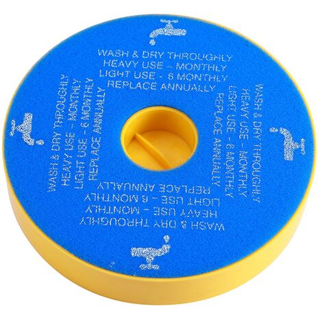 Filtre Pré-Moteur Lavable Pour Aspirateurs Dyson DC05 DC08 DC14 DC15 - Éponge, Diamètre 150 Mm