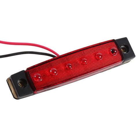 5 Feux De Gabarit Latéraux LED 24V Rouge – Pour Poids Lourds DAF, Scania, Volvo