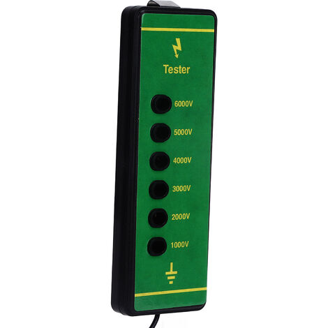 Decdeal Fermateur De Tension De Clôture électrique Testeur Fauteur De 12 Kv Ferme Portable Avec 8 Lumieres Indicatrices 89079483