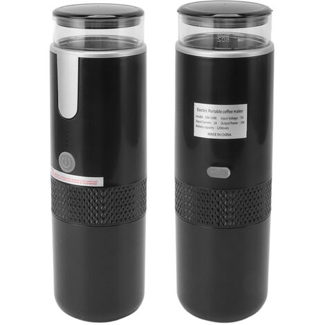 TONYSA Machine à café portable compatible avec les capsules de tasse K Café moulu Cafetière portable à commande manuelle pour le camping, la randonnée