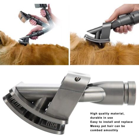 TONYSA Brosse de toilettage pour Animaux de Compagnie Aspirateur de Brosse pour Animaux de Compagnie Remplacement de la tête d'aspiration pour Les Animaux à Poils Longs adaptés aux séries V6 V7 V8
