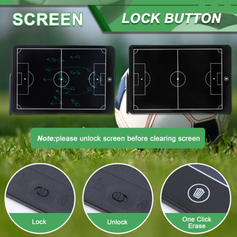 Planche D'entraînement De Football électronique Janasiba - Écran LCD 16 Pouces, Verrouillage, Stylet Inclus