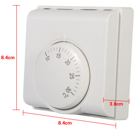 Thermostat D'ambiance, Thermostat Mécanique 220V, Régulateur De Température, Climatisation Et Chauffage Au Sol Chauffage Au Sol Montage En Saillie Avec Interrupteur Marchearret Thermostat De Chaud 92010935 Thermostat D'ambiance, Thermostat Mécanique 220V, Régulateur De Température, Climatisation Et Chauffage Au Sol Chauffage Au Sol Montage En Saillie Avec Interrupteur Marchearret Thermostat De Chaud 92010935