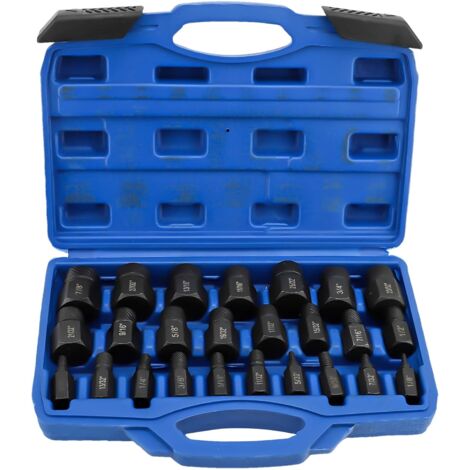 TONYSA 25 Pièces Extracteur de Vis Ecrou Antivol, Extracteur de Vis Cassée Haute Dureté, Extracteur de Goujon Multifonctionnel pour Enlever Les Boulons, Rouillés Et Arrondis (1/5)