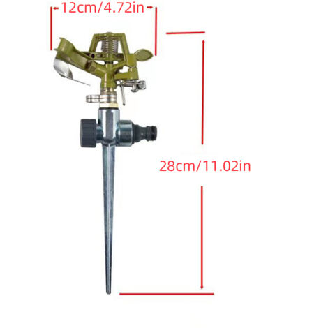 Arroseur De Pelouse Carré 19 Buses - Portée 12-18 M, Pour Surface 110-250 M², Avec Filtre - 9
