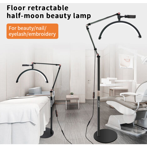 Lampe De Sol LED Lampe Demi-lune, Lampadaire LED Cils Pour Extension De Cils, Luminosité à 10