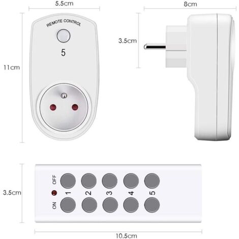 Kit d'interrupteur d'éclairage sans fil magnétique LoraTap (une télécommande à 4 boutons et deux récepteurs relais) 868 MHz pour le marché de l'UE,Vente