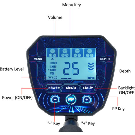 Détecteur De Métaux Professionnel 3 Modes – Étanche IP68, Écran LCD, Tige Réglable, Pinpoint & Disc Pour Adultes Et Enfants
