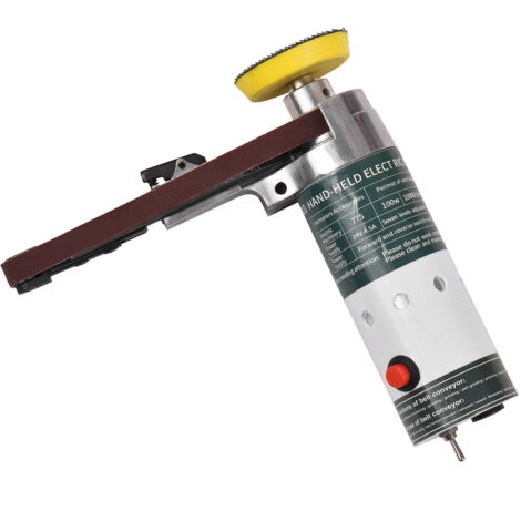 Ponceuse à Bande De Table – Moteur Cuivre 4000-9000 Tr/min – Pour Bois, Métal, Bijoux – Réglage Vitesse Et Angle