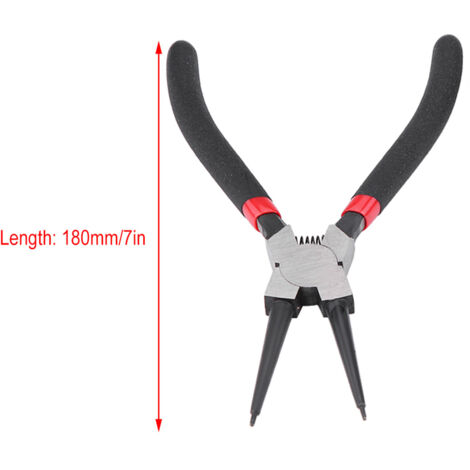 Jeu De 4 Pinces à Circlips Droites – NVIYAM – Acier Carbone – Anti-dérapant