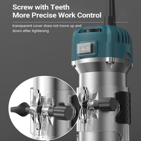 Défonceuse électrique 6.35mm (1/4 ") Affleureuse Défonceuse Trimmer