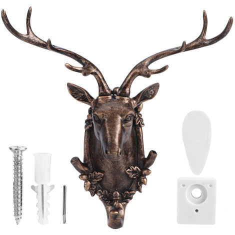 TONYSA Asciugamano da muro del bagno a forma di animale in resina Keys Hangerantique Gold Gold (1/5)