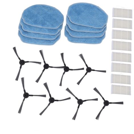 TONYSA Kit di accessori per aspirapolvere robot Sostituzione delle parti del filtro della spazzola laterale in tessuto per Mannv BR150 BR151 (1/5)