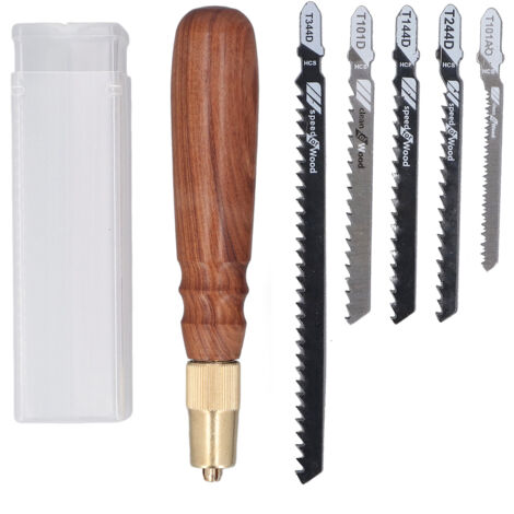  Kit de scie à main Model Craft, mini scie à main détachable et 5 lames pour le travail du bois artisanal (1/5)