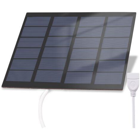Panneau Solaire 3,5W 5V - Chargeur Portable Pour Téléphone, Ventilateur USB - Monocristallin, 3 M Cable