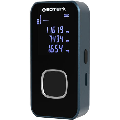 Télémètre Laser Numérique,60m Mètre Laser numérique,Mesure du théorème de Longueur/Zone/Volume/Théorème de Pythagore avec Rétroéclairage LCD (1/5)