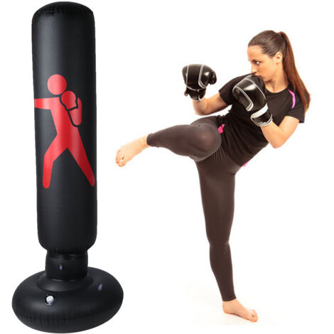 Sac De Frappe Gonflable Autoportant - Sac De Boxe Sur Pied Pour Enfants Et Adultes