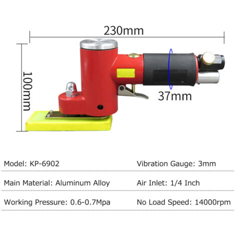 Mini Ponceuse D'Angle Pneumatique 5,1 Cm Avec Disque - AT-7037DN Airtools24 Pour Meulage Et Ponçage