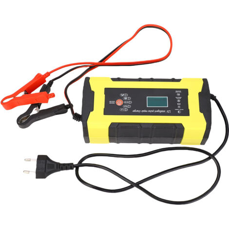 Chargeur D'entretien (Trickle) 12V 120W Pour Batterie Voiture - Intelligent, LCD, Protection Multicas - Pour Moto, Marine, Tracteur, Scooter