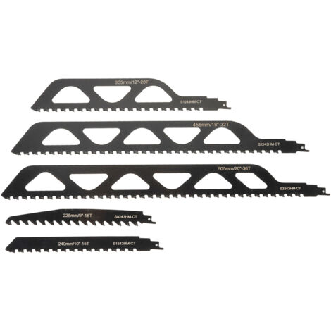 Lames De Scie Sabre Carbure 455mm - Lames Alternatives Polyvalentes - Marque Générique