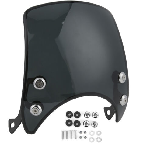 Pare-brise rétro pour moto Déflecteur d'air PC universel pour phares 5-7 pouces Pièce de moto