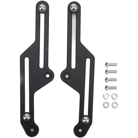 Paire de supports de pare-brise réglables pour moto, anodisé noir, remplacement pour Tenere 700 XT700Z 2019 – 2021 (1/5)