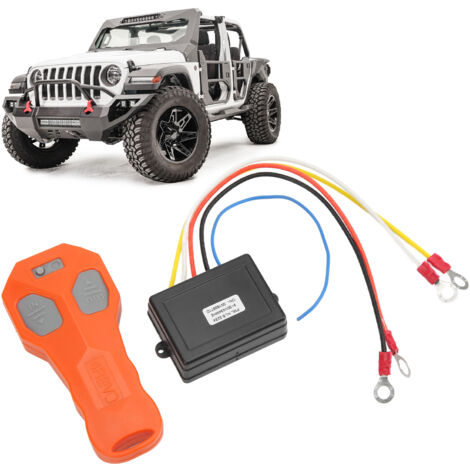 Kit Télécommande Treuil 12V Aramox - Récepteur Émetteur Sans Fil 434MHz Pour ATV SUV Camion