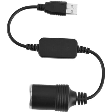 Convertisseur de prise allume-cigare USB vers voiture en PVC, adaptateur, pour enregistreur de conduite chien électronique (1/5)