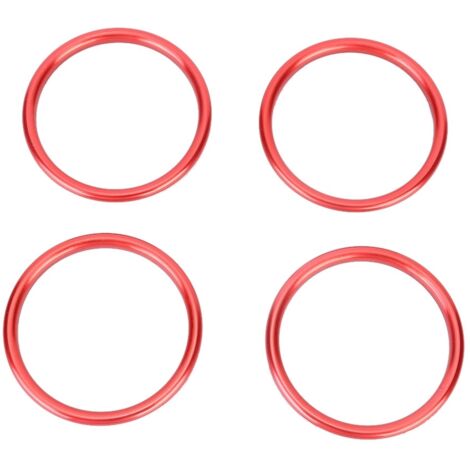 Garniture de sortie d'air, autocollant, garniture en alliage d'aluminium, anneau intérieur, 4 pièces, durable, pour Audi A1 (1/5)
