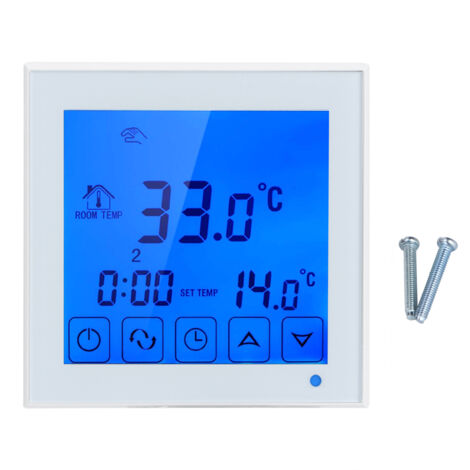 Thermostat de température, grand écran LCD électrique, ordinateur monopuce puissant anti-interférences, résistant à l'usure, pour l'industrie intérieure, la maison, l'usine (1/5)