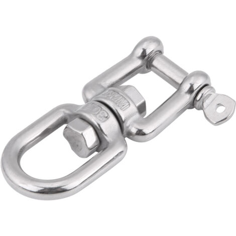 Anneau pivotant robuste en acier inoxydable 304, dispositif de manille à rouleau (6 mm)